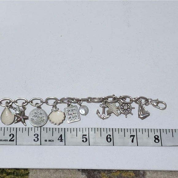 Brighton Ship to Shore nautical sailing charm bracelet Anchor Starfish‎ Seashell - Picture 8 of 8